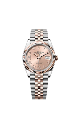 Datejust 36 Oyster, 36 mm, Oystersteel and Everose gold 126231