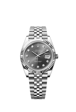 Datejust 41 Oyster, 41 mm, Oystersteel and white gold 126334
