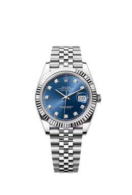 Datejust 41 Oyster, 41 mm, Oystersteel and white gold  126334