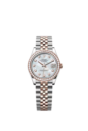 Datejust 31 Oyster, 31 mm, Oystersteel, Everose gold and diamonds 278381RBR
