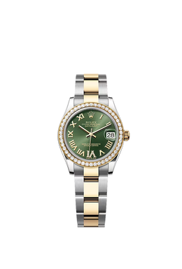 Datejust 31 Oyster, 31 mm, Oystersteel, yellow gold and diamonds 278383RBR