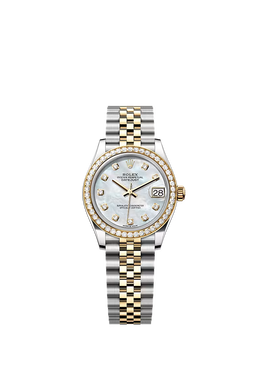 Datejust 31 Oyster, 31 mm, Oystersteel, yellow gold and diamonds 278383RBR