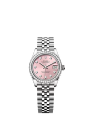 Datejust 31 Oyster, 31 mm, Oystersteel, white gold and diamonds 278384RBR