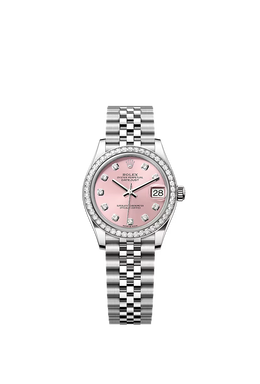 Datejust 31 Oyster, 31 mm, Oystersteel, white gold and diamonds 278384RBR