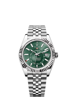 Sky-Dweller Oyster, 42 mm, Oystersteel and white gold  336934